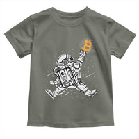 Funny Crypto Investing Toddler T Shirt Bitcoin HODL BTC Astronaut Trader