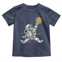 Funny Crypto Investing Toddler T Shirt Bitcoin HODL BTC Astronaut Trader
