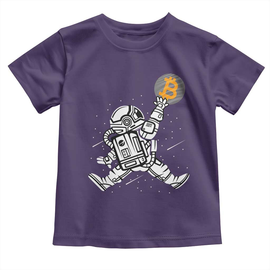 Funny Crypto Investing Toddler T Shirt Bitcoin HODL BTC Astronaut Trader