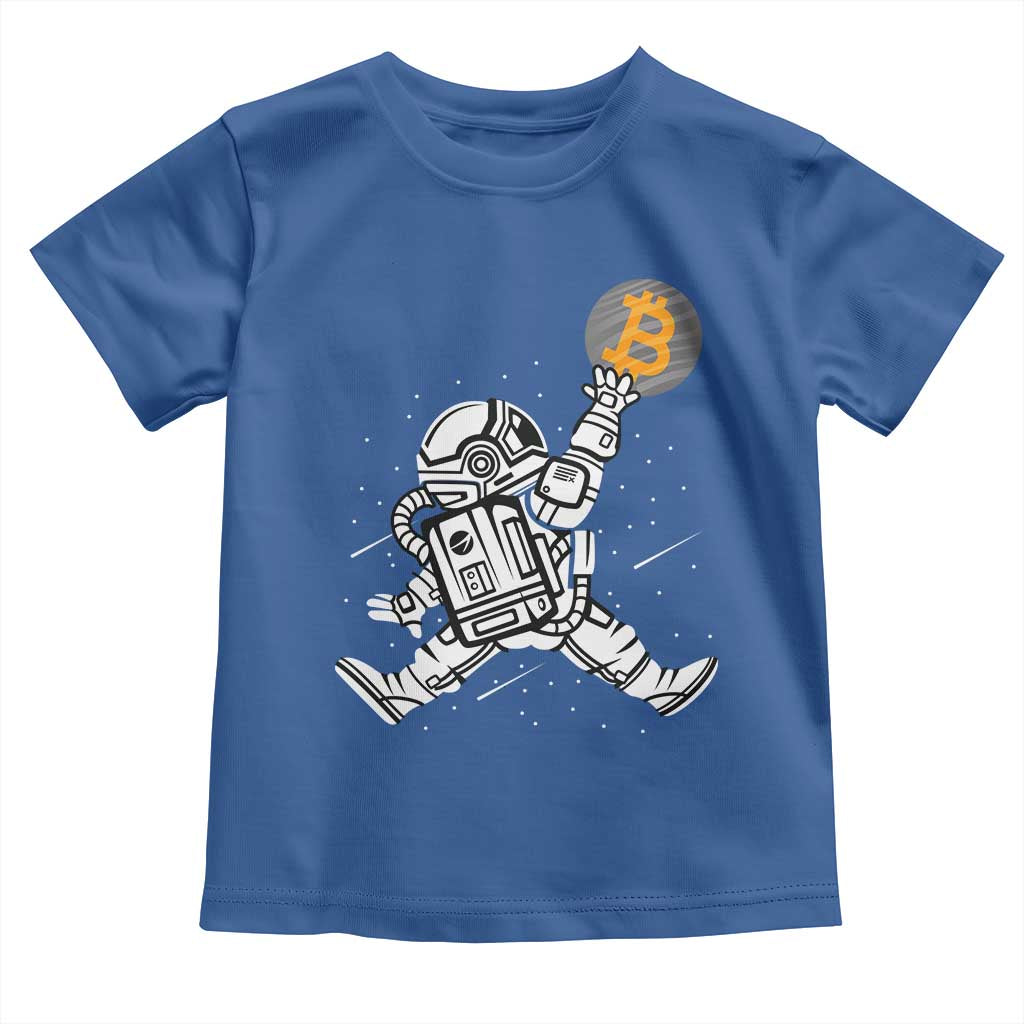 Funny Crypto Investing Toddler T Shirt Bitcoin HODL BTC Astronaut Trader