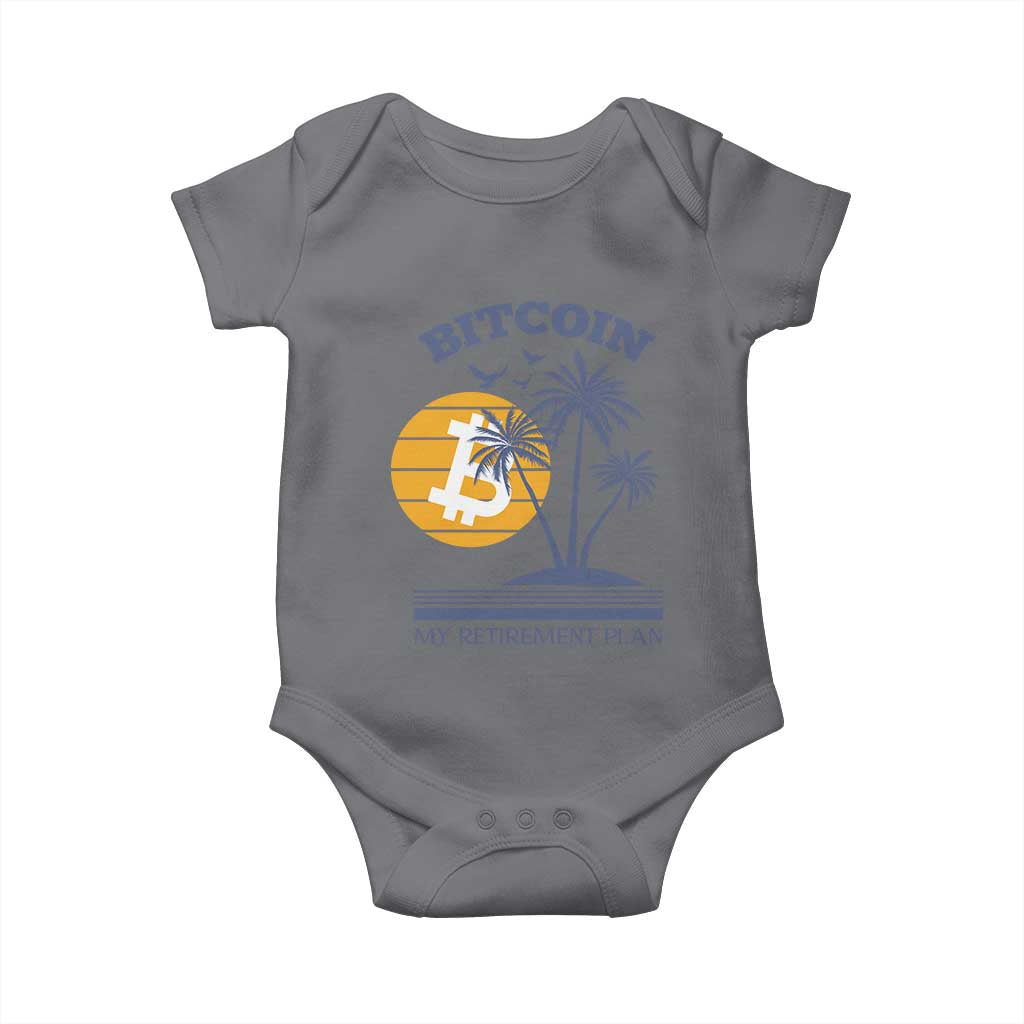 Funny Crypto Investing Baby Onesie Bitcoin My Retirement Plan