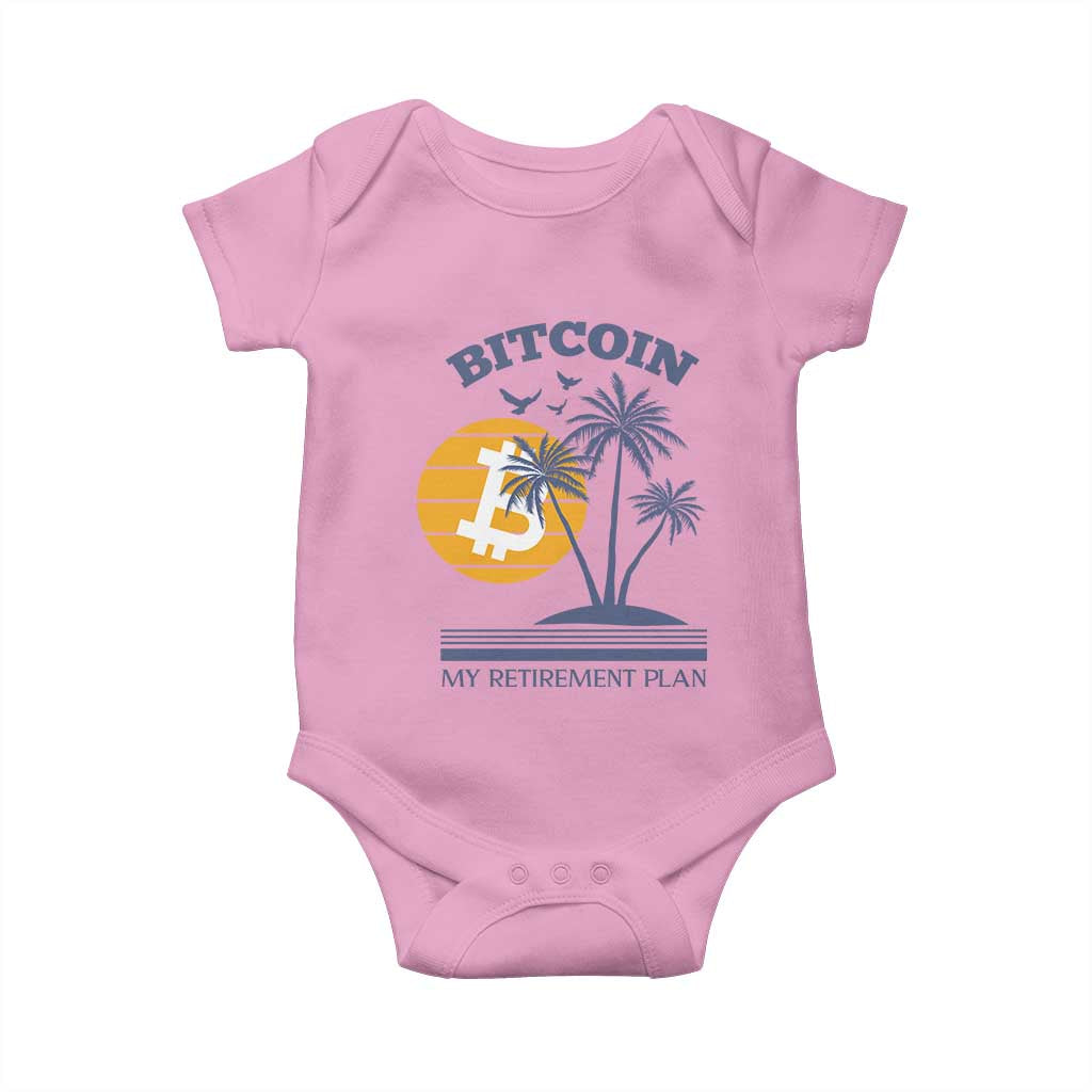Funny Crypto Investing Baby Onesie Bitcoin My Retirement Plan