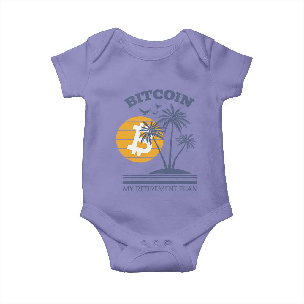Funny Crypto Investing Baby Onesie Bitcoin My Retirement Plan