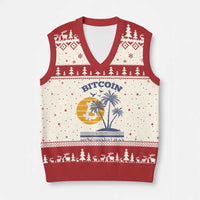 Funny Crypto Investing V-Neck Knit Sweater Vest Bitcoin My Retirement Plan - Wonder Print Shop