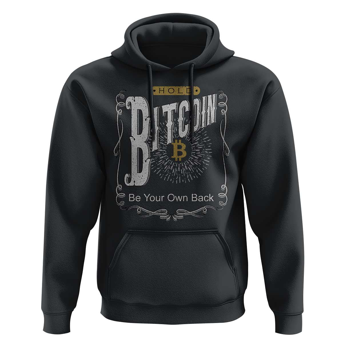 Funny Crypto Investing Hoodie Vintage Bitcoin HODL Be Your Own Bank Cryptocurrency
