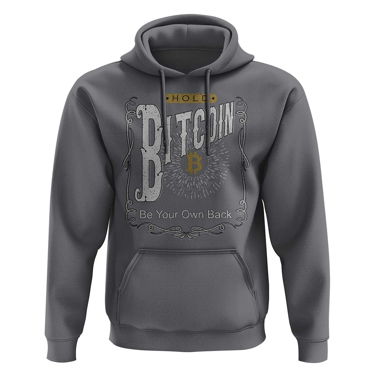 Funny Crypto Investing Hoodie Vintage Bitcoin HODL Be Your Own Bank Cryptocurrency