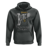 Funny Crypto Investing Hoodie Vintage Bitcoin HODL Be Your Own Bank Cryptocurrency