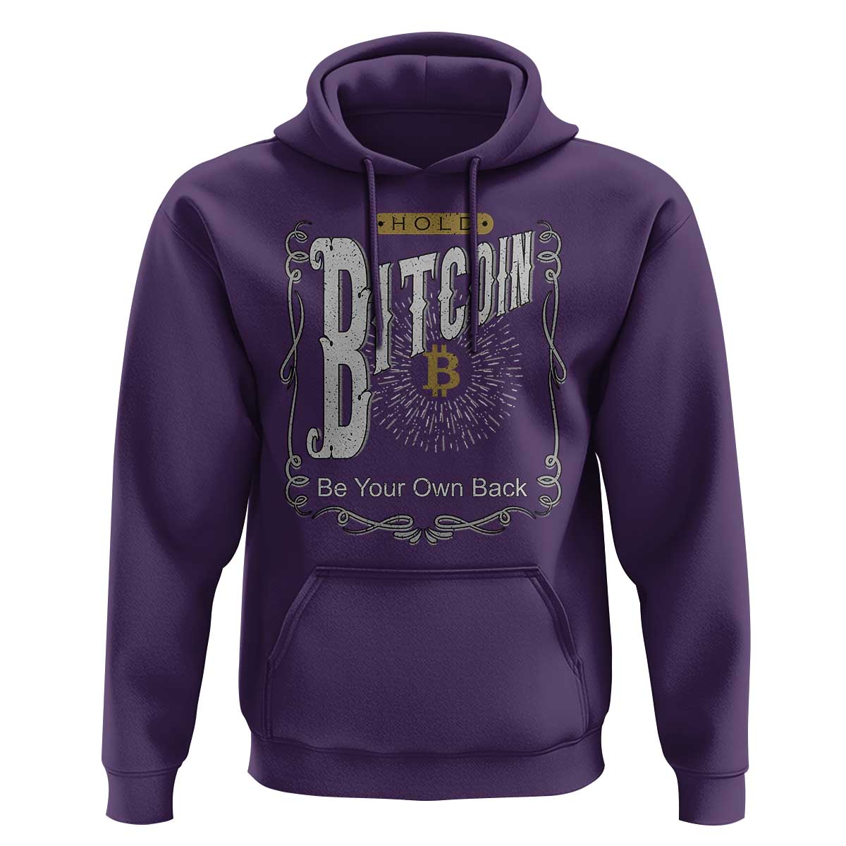 Funny Crypto Investing Hoodie Vintage Bitcoin HODL Be Your Own Bank Cryptocurrency