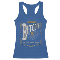 Funny Crypto Investing Racerback Tank Top Vintage Bitcoin HODL Be Your Own Bank Cryptocurrency