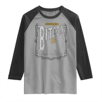 Funny Crypto Investing Raglan Shirt Vintage Bitcoin HODL Be Your Own Bank Cryptocurrency
