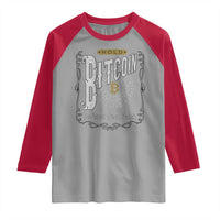 Funny Crypto Investing Raglan Shirt Vintage Bitcoin HODL Be Your Own Bank Cryptocurrency