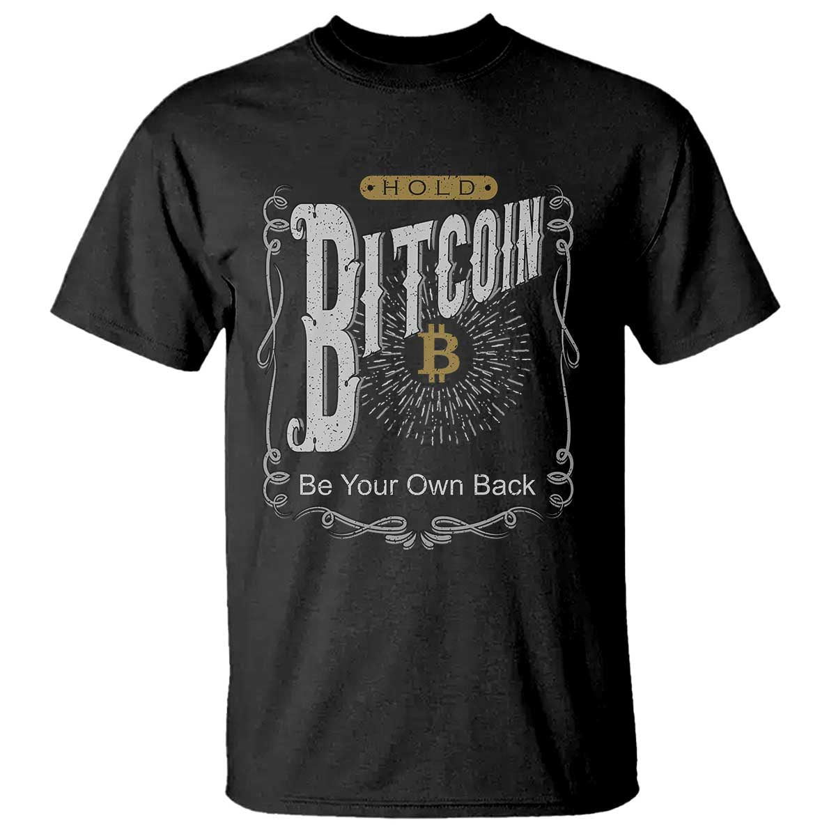 Funny Crypto Investing T Shirt Vintage Bitcoin HODL Be Your Own Bank Cryptocurrency