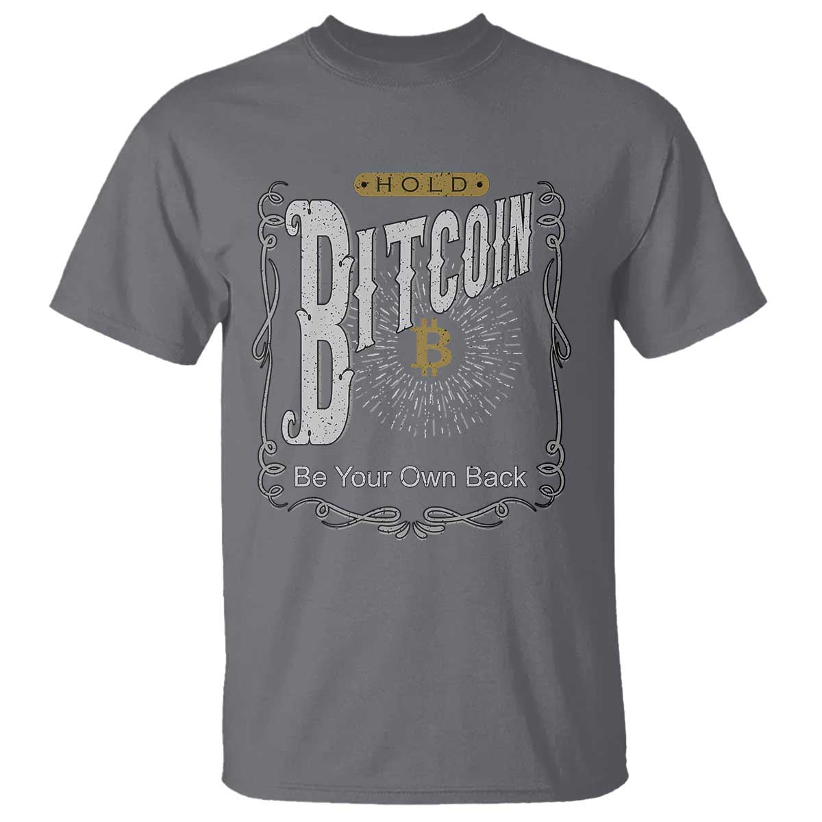 Funny Crypto Investing T Shirt Vintage Bitcoin HODL Be Your Own Bank Cryptocurrency