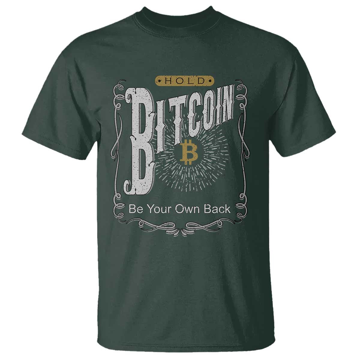 Funny Crypto Investing T Shirt Vintage Bitcoin HODL Be Your Own Bank Cryptocurrency