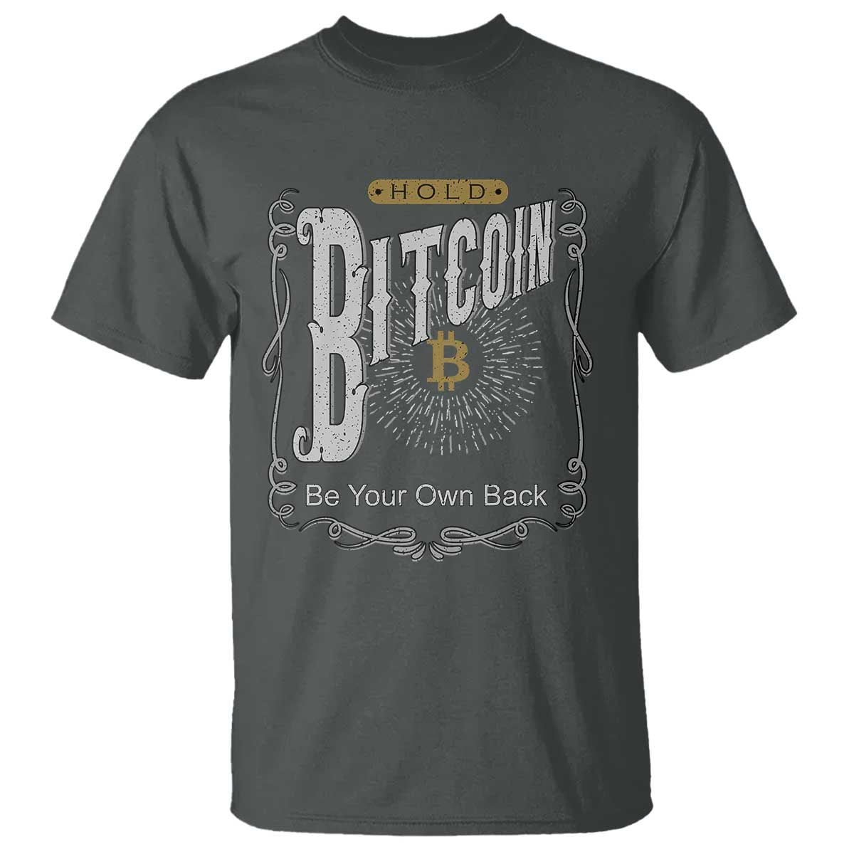 Funny Crypto Investing T Shirt Vintage Bitcoin HODL Be Your Own Bank Cryptocurrency