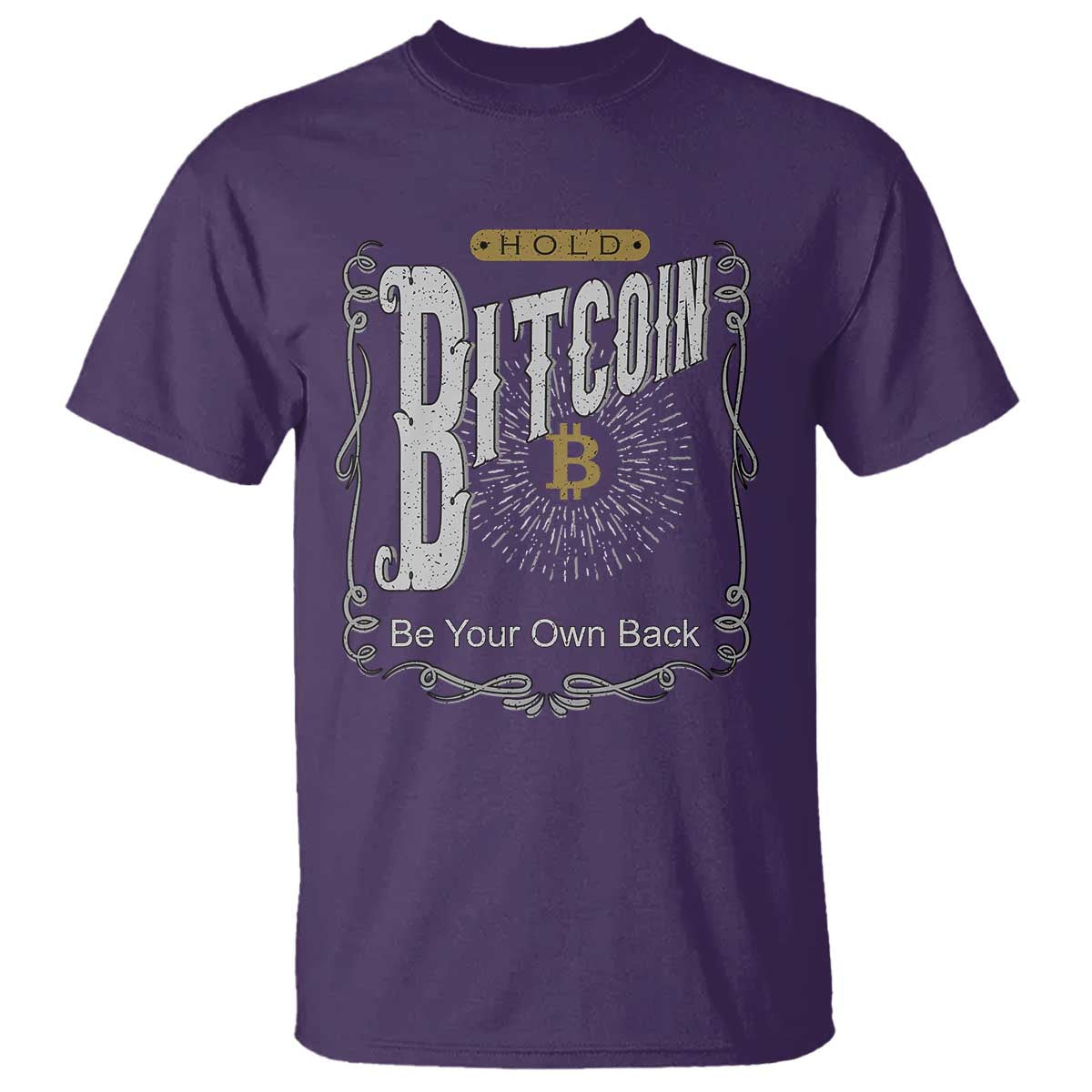 Funny Crypto Investing T Shirt Vintage Bitcoin HODL Be Your Own Bank Cryptocurrency