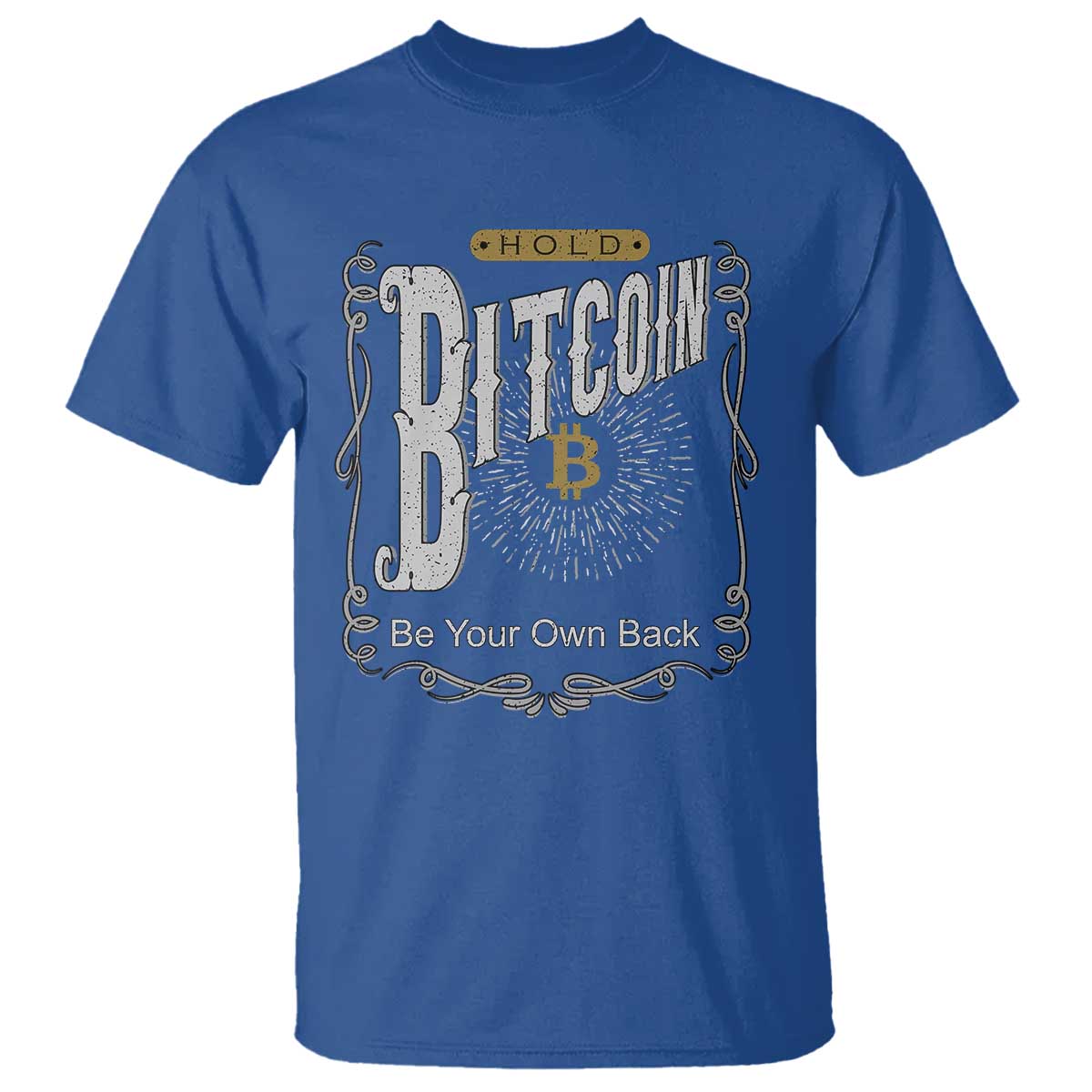 Funny Crypto Investing T Shirt Vintage Bitcoin HODL Be Your Own Bank Cryptocurrency