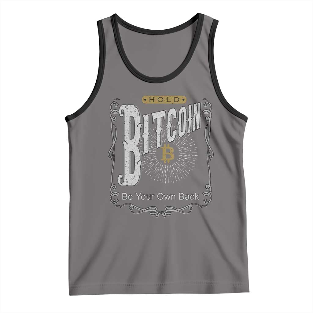 Funny Crypto Investing Tank Top Vintage Bitcoin HODL Be Your Own Bank Cryptocurrency