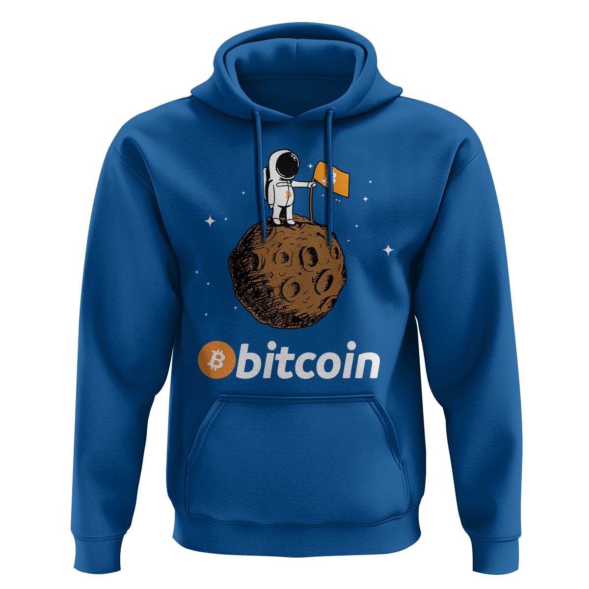 Funny Crypto Investing Hoodie Bitcoin BTC Crypto to the Moon Graphic Featuring Astronaut
