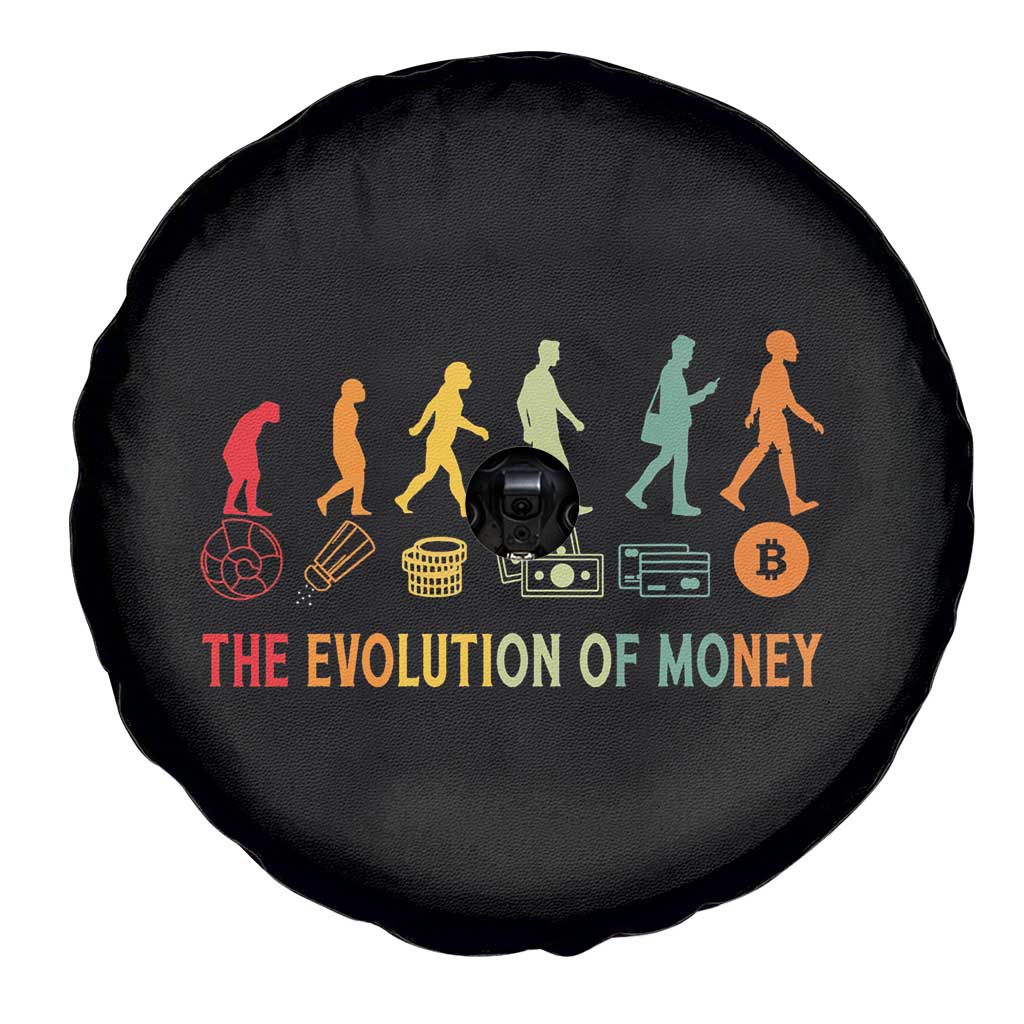 Funny Crypto Investing Spare Tire Cover The Evolution Of Money Bitcoin BTC Cryptocurrency