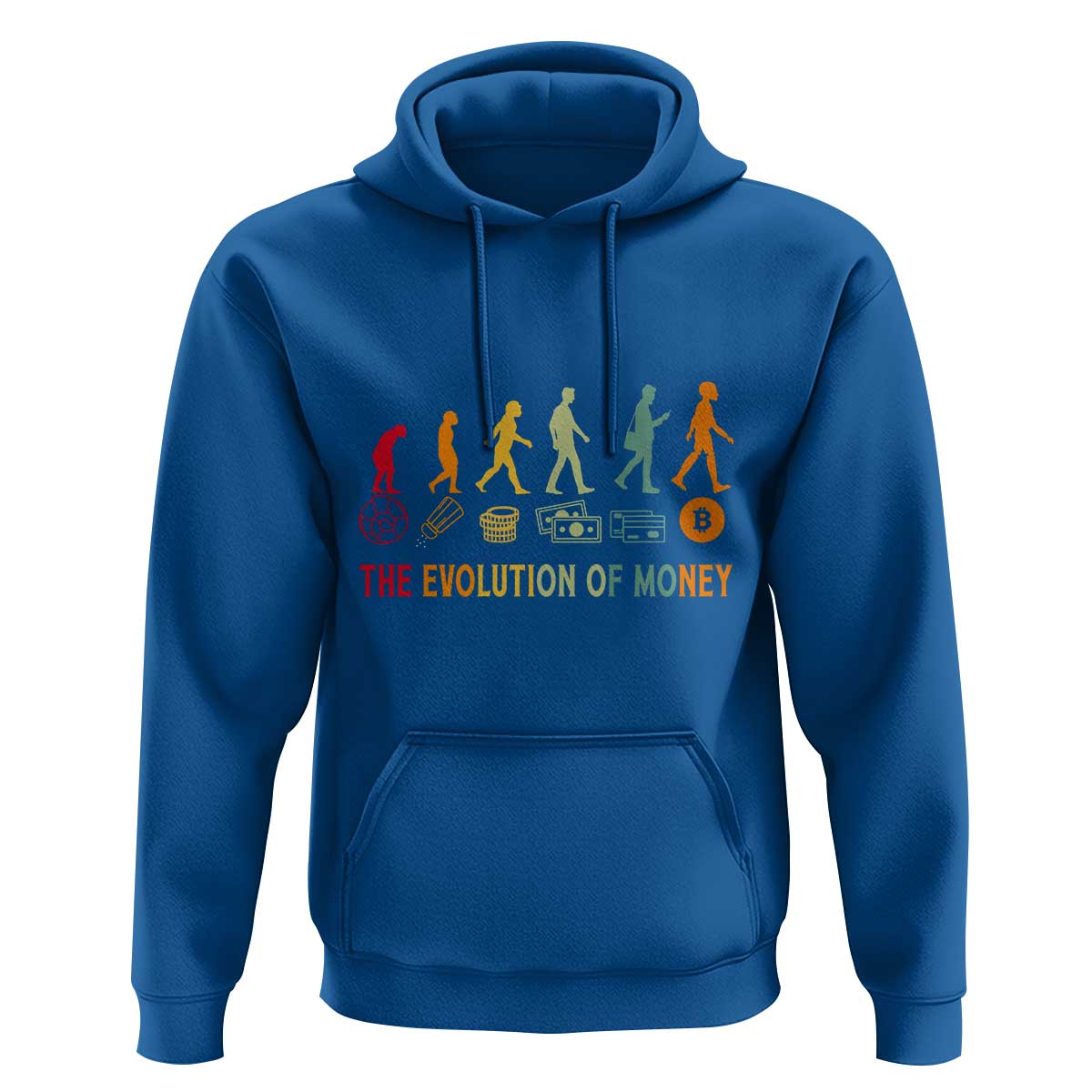 Funny Crypto Investing Hoodie The Evolution Of Money Bitcoin BTC Cryptocurrency