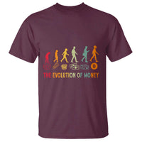 Funny Crypto Investing T Shirt The Evolution Of Money Bitcoin BTC Cryptocurrency