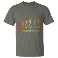 Funny Crypto Investing T Shirt The Evolution Of Money Bitcoin BTC Cryptocurrency