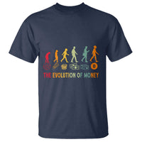 Funny Crypto Investing T Shirt The Evolution Of Money Bitcoin BTC Cryptocurrency