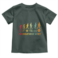 Funny Crypto Investing Toddler T Shirt The Evolution Of Money Bitcoin BTC Cryptocurrency