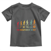 Funny Crypto Investing Toddler T Shirt The Evolution Of Money Bitcoin BTC Cryptocurrency