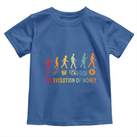 Funny Crypto Investing Toddler T Shirt The Evolution Of Money Bitcoin BTC Cryptocurrency