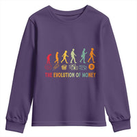 Funny Crypto Investing Youth Sweatshirt The Evolution Of Money Bitcoin BTC Cryptocurrency