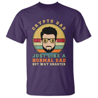 Funny Crypto Dad T Shirt Just Like A Normal Dad But Way Cooler Cryptocurrency Retro