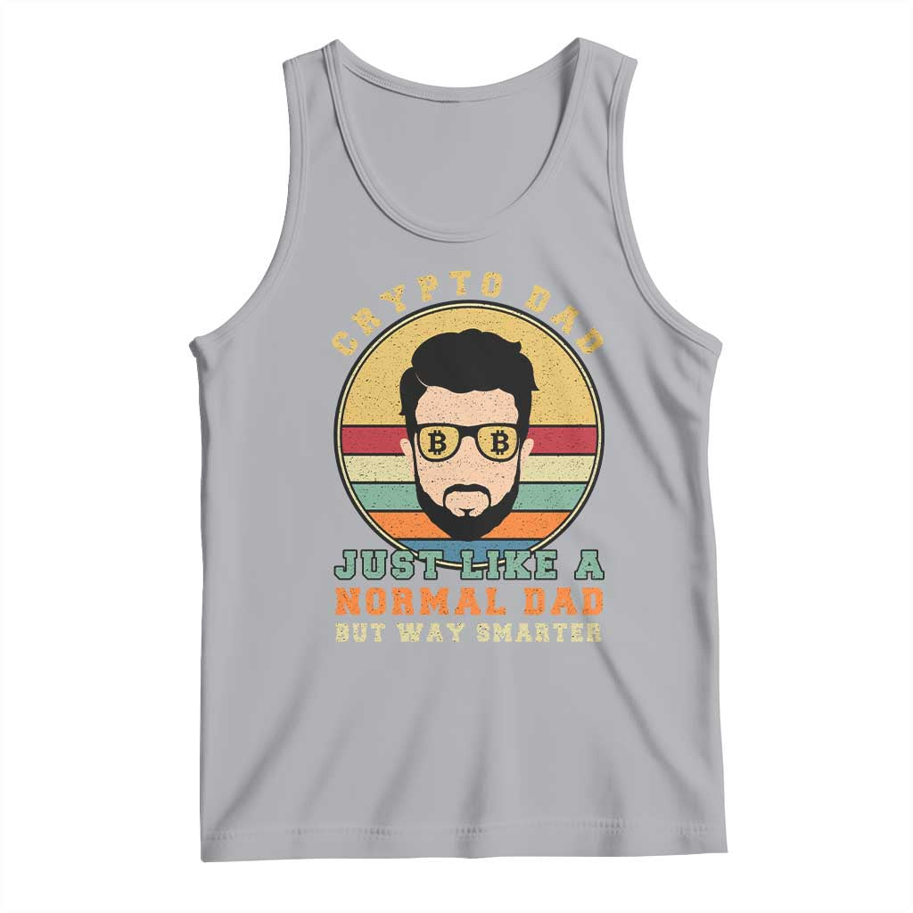 Funny Crypto Dad Tank Top Just Like A Normal Dad But Way Cooler Cryptocurrency Retro