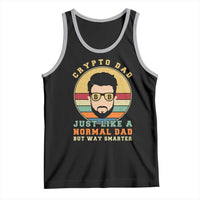 Funny Crypto Dad Tank Top Just Like A Normal Dad But Way Cooler Cryptocurrency Retro
