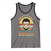 Funny Crypto Dad Tank Top Just Like A Normal Dad But Way Cooler Cryptocurrency Retro
