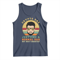 Funny Crypto Dad Tank Top Just Like A Normal Dad But Way Cooler Cryptocurrency Retro