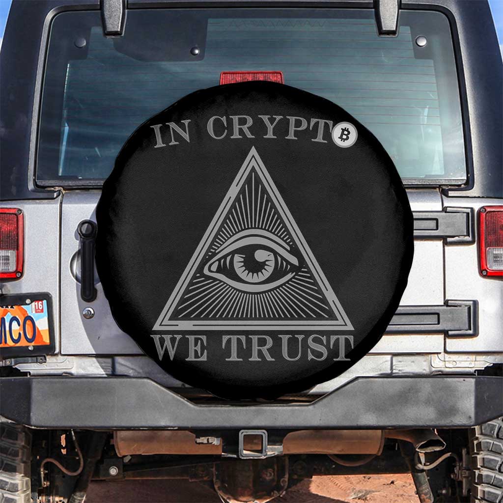 Funny Crypto Spare Tire Cover In Crypto We Trust Bitcoin Cryptocurrency