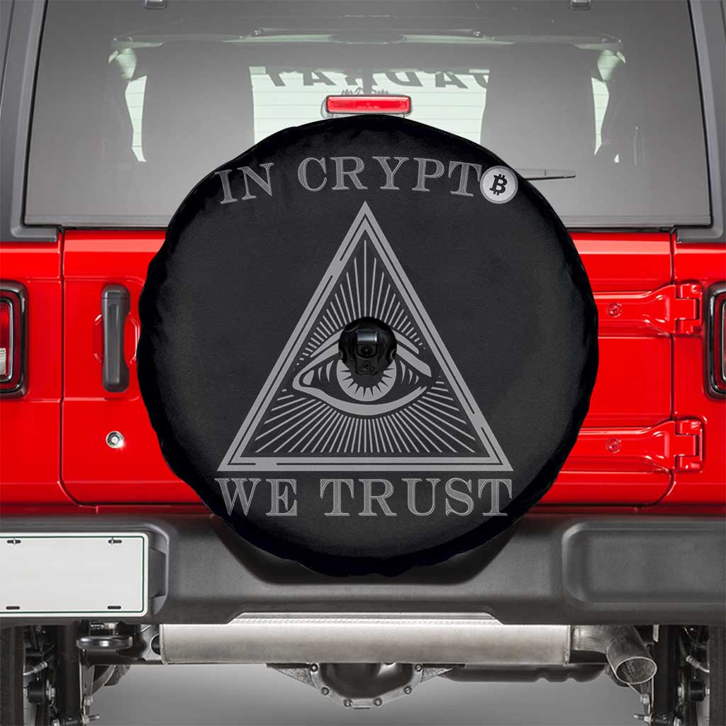 Funny Crypto Spare Tire Cover In Crypto We Trust Bitcoin Cryptocurrency