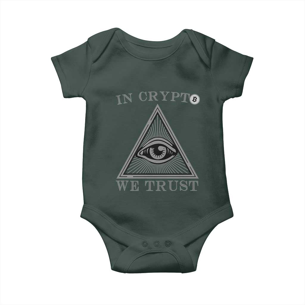 Funny Crypto Baby Onesie In Crypto We Trust Bitcoin Cryptocurrency