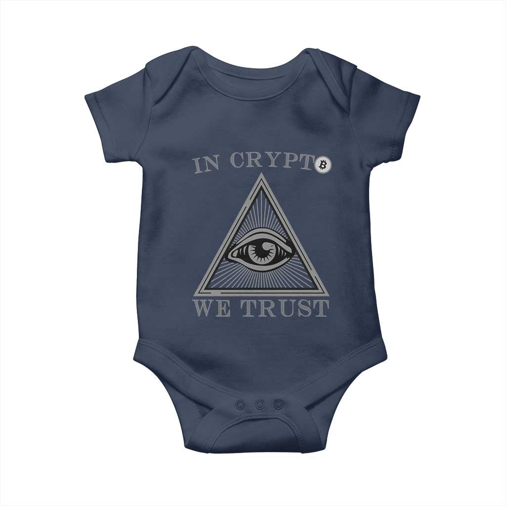 Funny Crypto Baby Onesie In Crypto We Trust Bitcoin Cryptocurrency