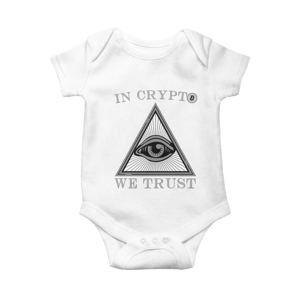 Funny Crypto Baby Onesie In Crypto We Trust Bitcoin Cryptocurrency