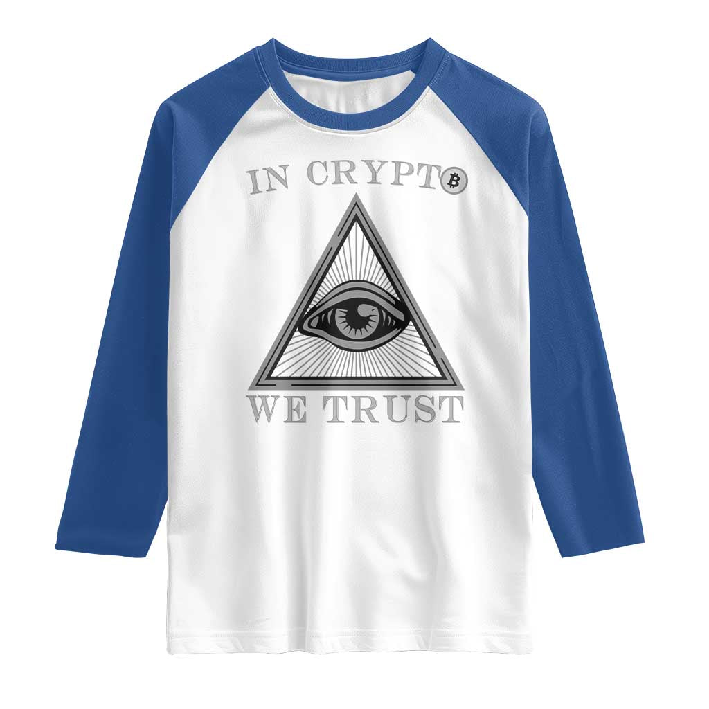 Funny Crypto Raglan Shirt In Crypto We Trust Bitcoin Cryptocurrency