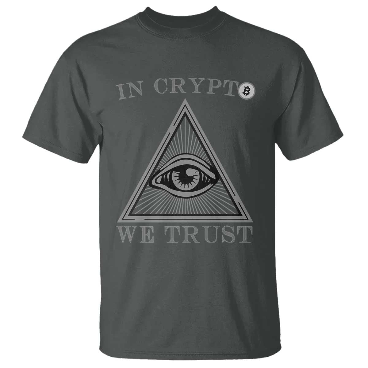 Funny Crypto T Shirt In Crypto We Trust Bitcoin Cryptocurrency