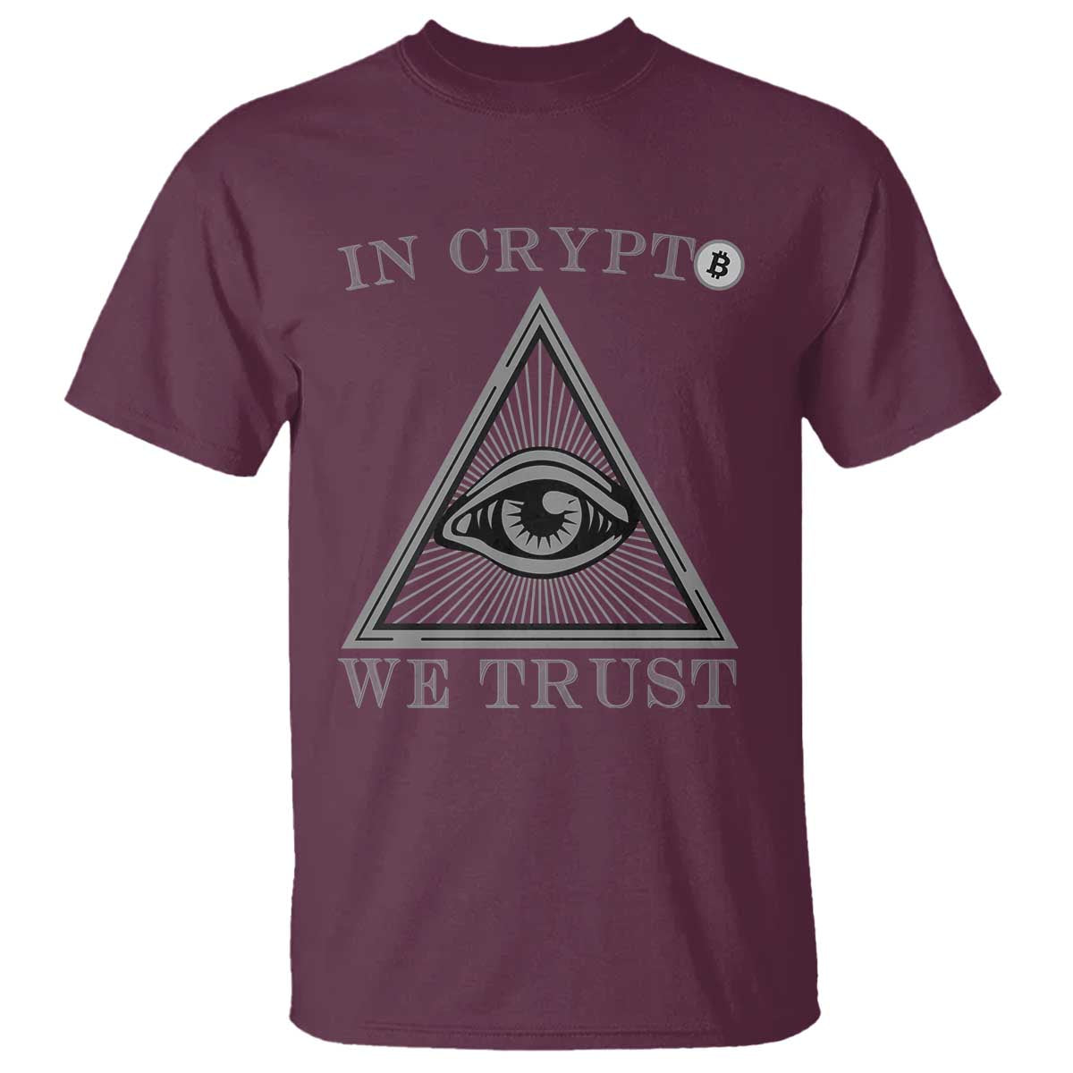 Funny Crypto T Shirt In Crypto We Trust Bitcoin Cryptocurrency