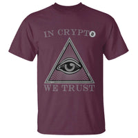 Funny Crypto T Shirt In Crypto We Trust Bitcoin Cryptocurrency