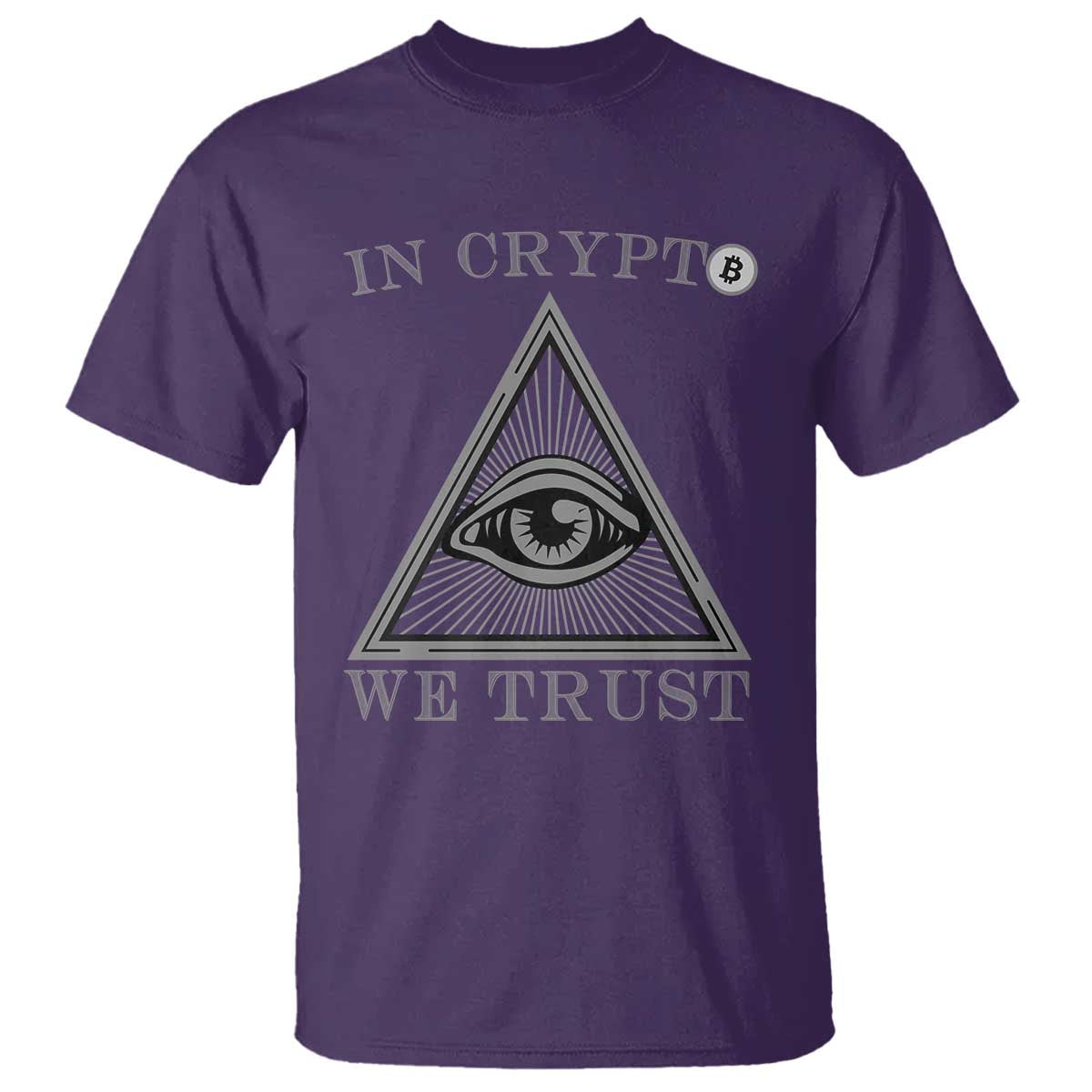 Funny Crypto T Shirt In Crypto We Trust Bitcoin Cryptocurrency