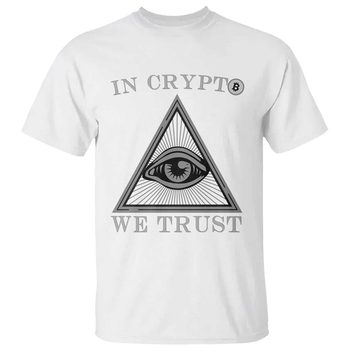 Funny Crypto T Shirt In Crypto We Trust Bitcoin Cryptocurrency