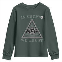 Funny Crypto Youth Sweatshirt In Crypto We Trust Bitcoin Cryptocurrency