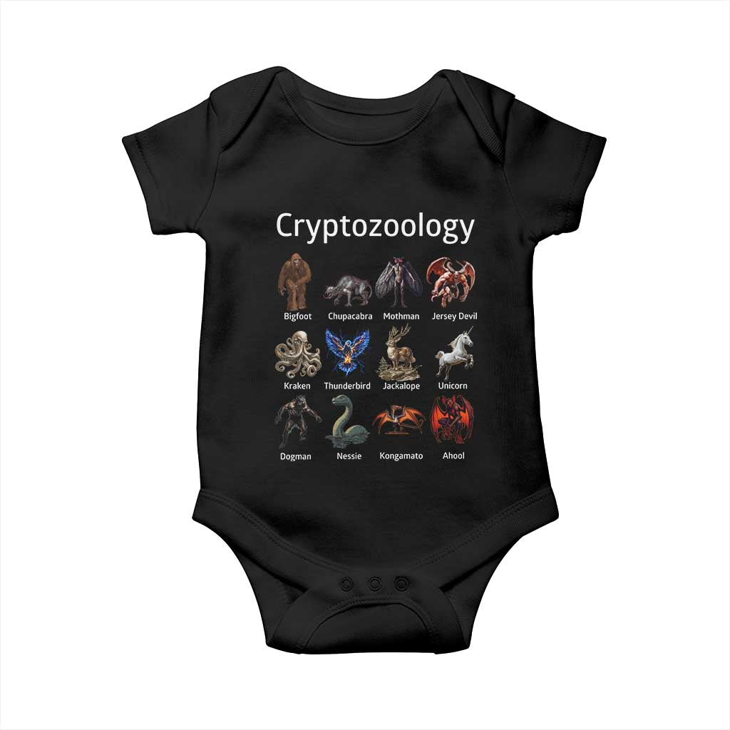Cryptid Creatures Baby Onesie Cryptozoology Fantasy Mythical Monsters